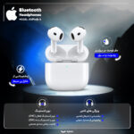 هدفون بلوتوثی اپل مدل AirPods 4 (نسخه دارای نویز کنسلینگ)